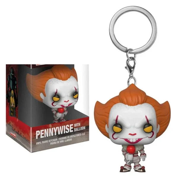 FUNKO Pennywise Scream Face Chucky Pocket Keychain Action Figures Collection Model Toys For Children Christmas Gift - Image 3