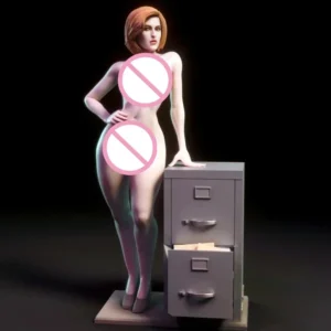 Dana Scully Resin 75mm Figure Model Kit 1/24 Scale Miniature Model Kit Unpainted Kits Plastic Model