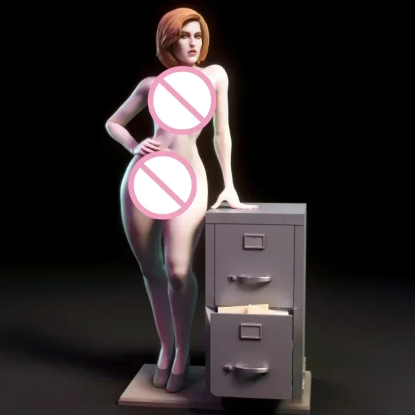 Dana Scully Resin 75mm Figure Model Kit 1/24 Scale Miniature Model Kit Unpainted Kits Plastic Model