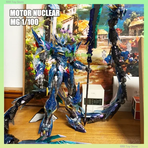 Motor Nuclear MG 1/100 MNP-XH03 AOBIN Clear Color Model Kit Alloy Skeleton Assemly Action Figures Robot Figurine Plastic Model