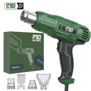 230V Heat Gun 2000W Industrial-Grade Electric Hot Air Gun with Adjustable 2-Speed Temperature and 4 Nozzle Attachments