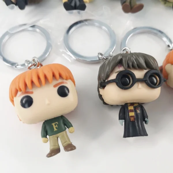 Funko POP Keychain Toy Harried Hermione Potters Series Ginny Ron Hedwig Snape Fawkes Dementor Luna Pocket Pop Key Ring Chain Toy - Image 3